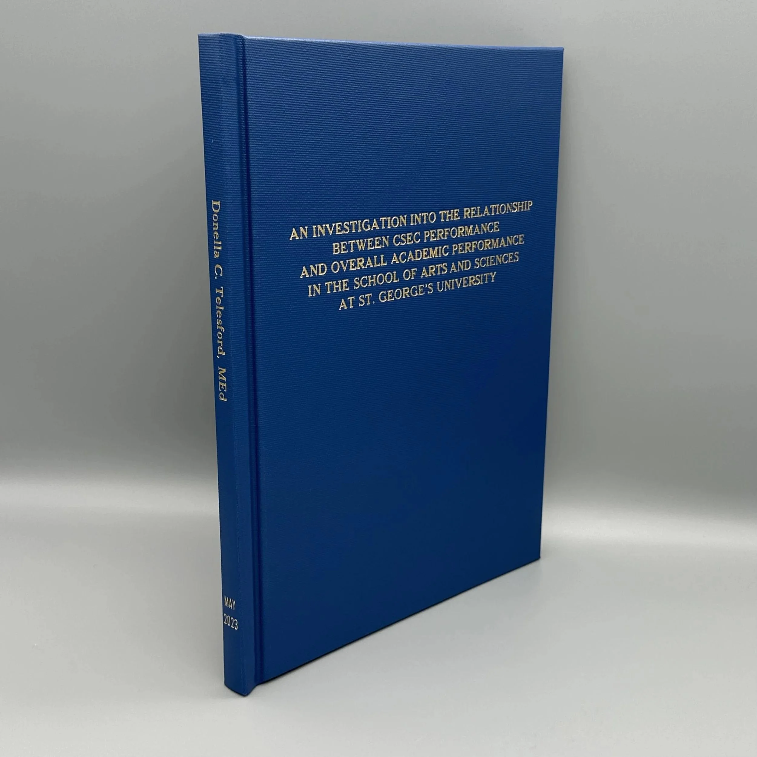 Hard Binding - Premium thesis and project binding
